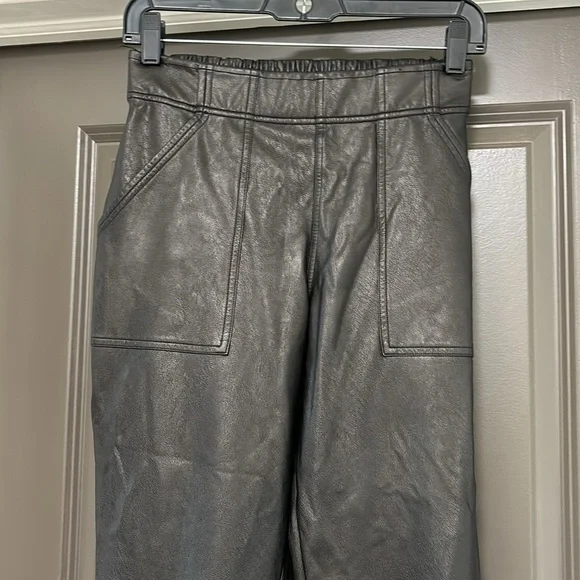 SPANX black faux leather shaping jogger S - Picture 6 of 7